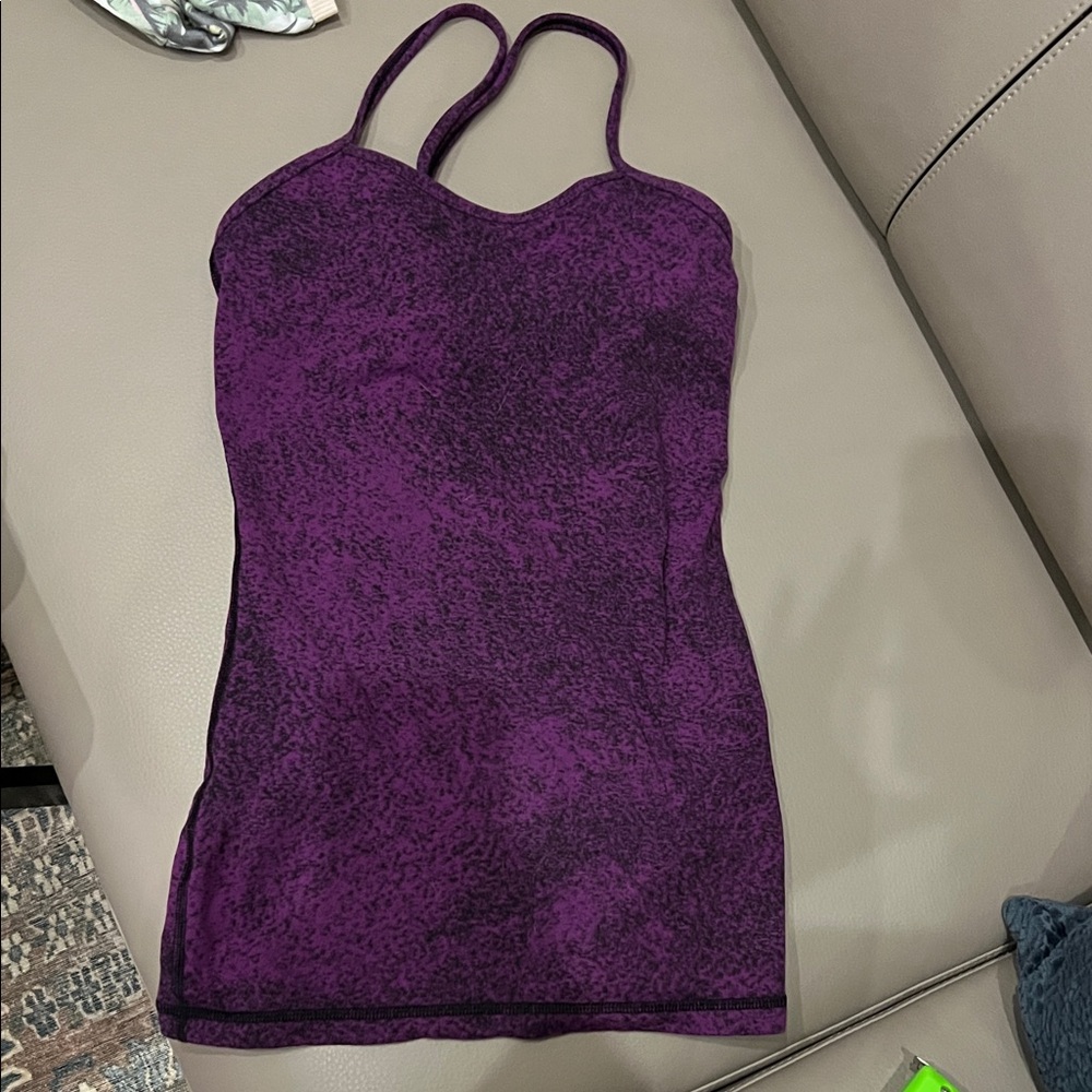 Women's Lululemon Purple Power Y tank, size 4